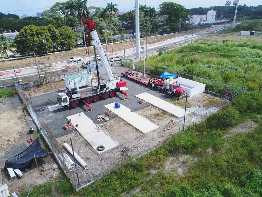 Estabilización — plataformas para grúas — vista 2